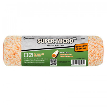 Валик Rollingdog SUPER-MICRO 230мм, ворс 19мм, мікрофібра (00358)