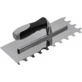 Зубчаcтий шпатель Rollingdog зуб (напівколо), 280х115мм, серія Professional (50145)