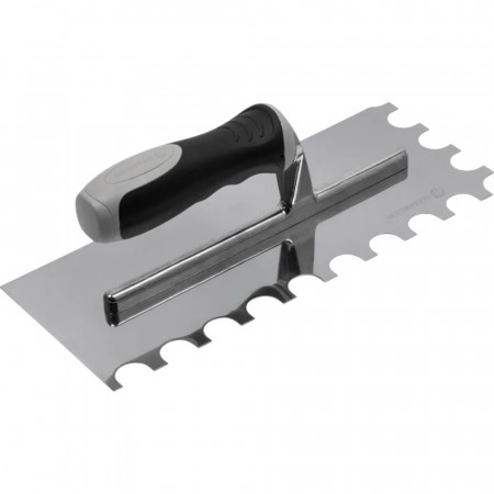 Зубчаcтий шпатель Rollingdog зуб (напівколо), 280х115мм, серія Professional (50145)