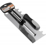 Зубчаcтий шпатель Rollingdog зуб (напівколо), 280х115мм, серія Professional (50145)