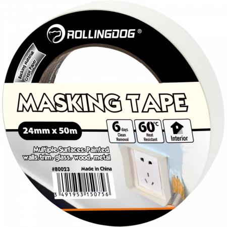 Малярна стрічка Rollingdog Masking Tape 24мм х 50м (80023)