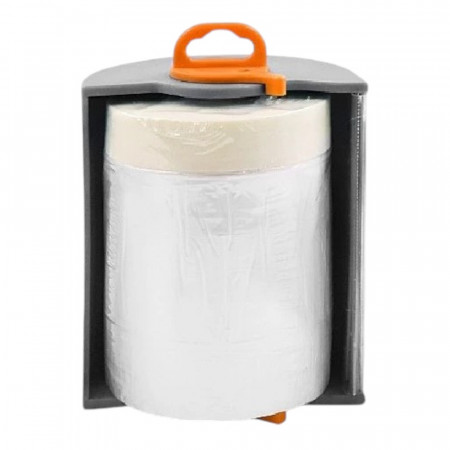 Плівка захисна на малярній стрічці з диспенсером Rollingdog 8мкм, 55см x 30м (80048)