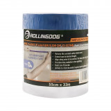 Плівка захисна на малярній стрічці Rollingdog PAINTERS-SHIELD 8мкм, 55см х 33м (80347)