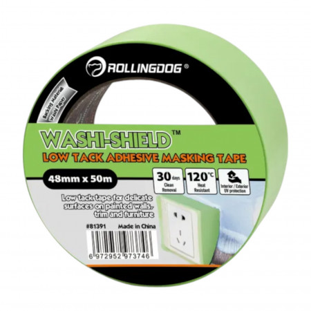 Малярна стрічка Rollingdog LOW TACK ADHESIVE 48мм x 50м (81391)