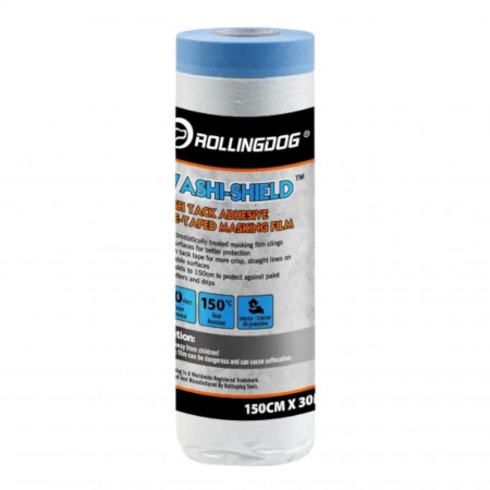 Плівка захисна на малярній стрічці Rollingdog High Tack Adhesive 8 мкм, 150см x 30м (81450)