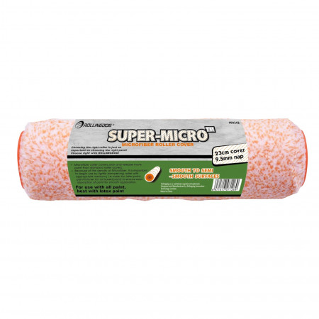 Валик Rollingdog SUPER-MICRO 230мм, ворс 9.5мм, для бюгеля 8мм, мікрофібра (00242)
